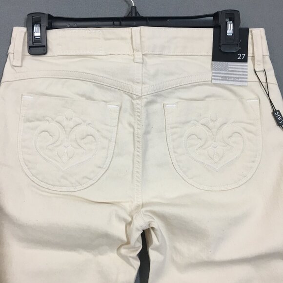 NWT Siwy Jean Womens Straight Leg Size 27 Lynn Milkshake Mid Rise Stretch - Picture 2 of 13
